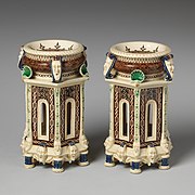 Salière en faïence de Saint-Porchaire