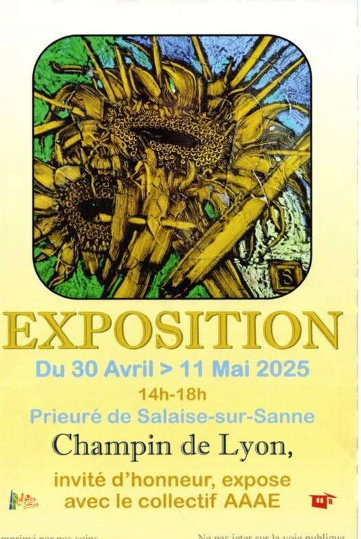 exposition collective de 2025 au Prieuré de Salaise-sur-Sanne